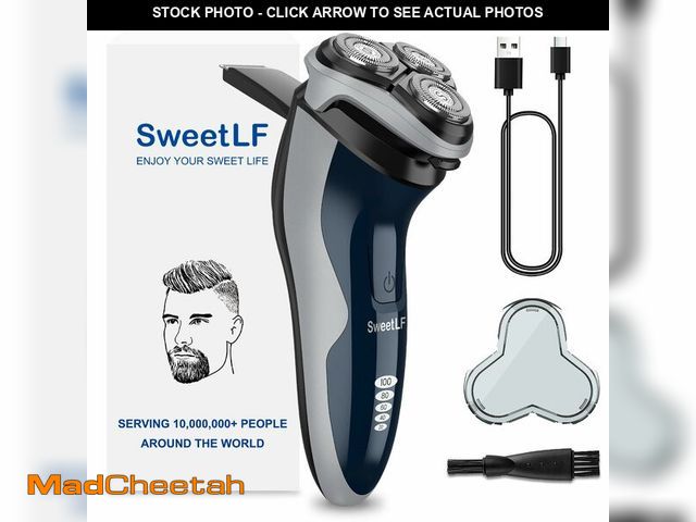 Lot 74-12978331 - SweetLF Electric Razor for Men with Pop-Up Trimmer, IPX7 Waterproof Electric Shaver, Rechargeable Co...