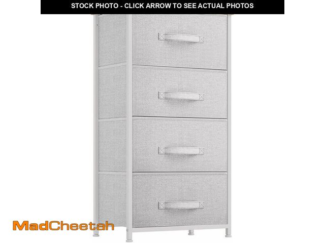 Lot 74-13734098 - YITAHOME Dresser with 4 Drawers - Fabric Storage Tower, Organizer Unit for Bedroom, Living Room, Hal...