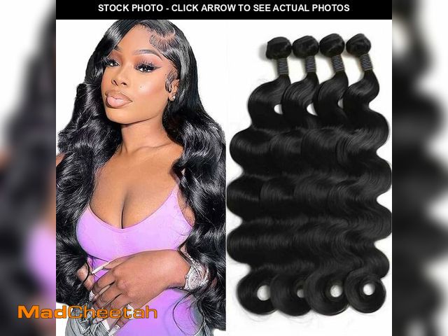 Lot 74-13565009 - 12A Human Hair Bundles 26 26 28 28 Inch Raw Body Wave 4 Bundles Human Hair 100% Unprocessed Brazilia...