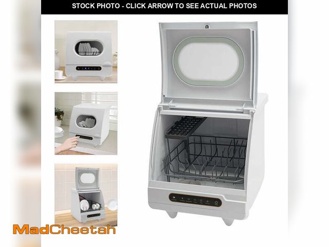Lot 74-12549761 - Portable Countertop Dishwasher, Compact, Low Noise, 5 Washing Programs, Mini Dishwasher with Water T...