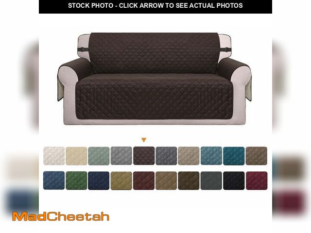 Lot 74-12668984 - Sanmadrola Reversible Sofa Cover Machine Washable Couch Cover Water Resistant Slipcover Non Slip Fur...