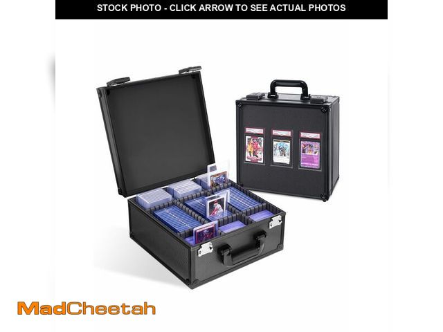 Lot 74-13563715 - banloga Graded Card Storage Box for PSA with TSA Lock, Aluminum Alloy Trading Card Case with Display...