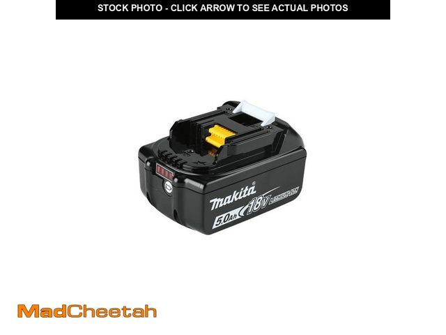 Lot 74-13773429 - Makita 18V LXT Lithium-Ion High Capacity Battery Pack 5.0Ah with Fuel Gauge - UNUSED