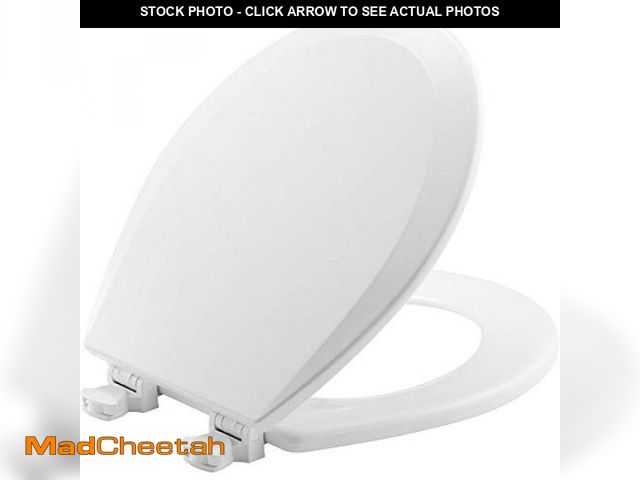 Lot 74-12137522 - BEMIS 500EC 390 Toilet Seat with Easy Clean &amp; Change Hinges, 1 Pack Round, Cotton White - UNUSED