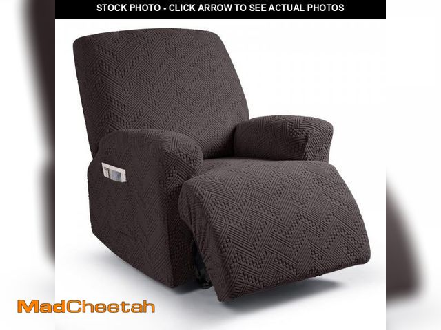 Lot 74-12220299 - Ruaozz Recliner Sofa Covers Recliner Chair Covers Couch Covers for Reclining Couches with Pockets Wa...