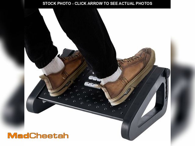 Lot 74-13949834 - Foot Rest for Under Desk at Work - Ergonomic Under Desk Footrest for Office, Adjustable Foot Stool D...