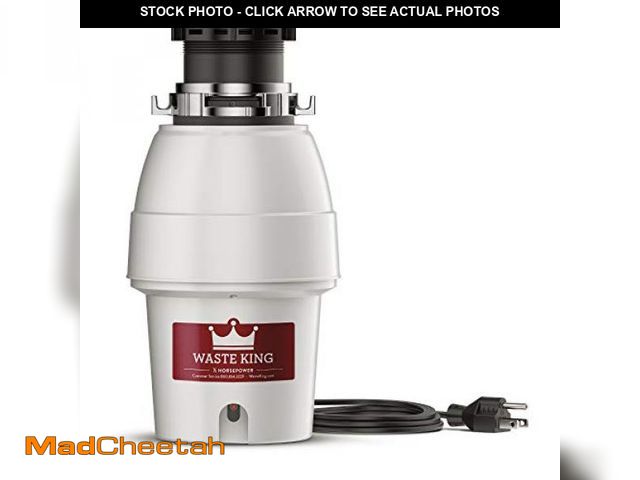 Lot 74-12510633 - Waste King Legend Series Continuous Feed Garbage Disposal for Kitchen Sink with Power Cord, L-2600 -...