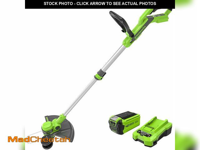 Lot 74-12803914 - Greenworks 40V 13-Inch Cordless String Trimmer / Edger (Gen 2), 2.0Ah USB Battery and Charger Includ...