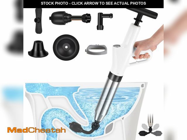 Lot 74-12706557 - Toilet Plunger, High Pressure Drain Clog Remover, Plungers for Bathroom, Air Drain Unclogger Blaster...