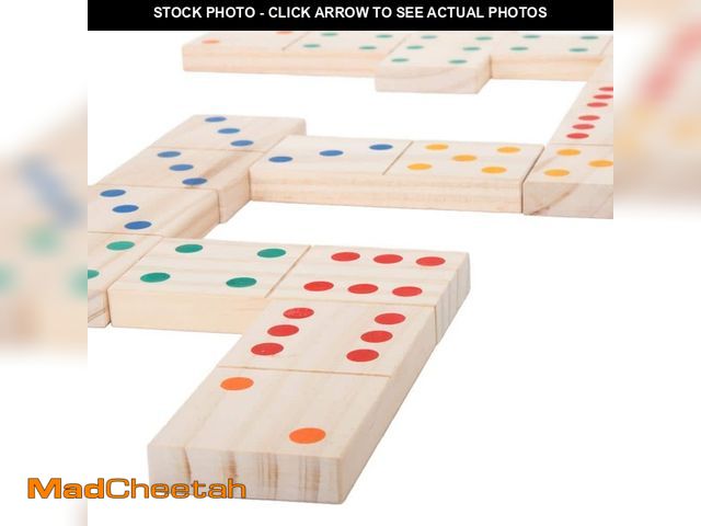 Lot 74-12746589 - Hey! Play! Giant Wooden Dominoes Set - UNUSED