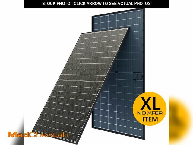 Lot 74-12631325 - JJN Bifacial 2PCS 400 Watt Solar Panel, N-Type 16BB 400W Solar Panels, 25% High Efficiency Monocryst...