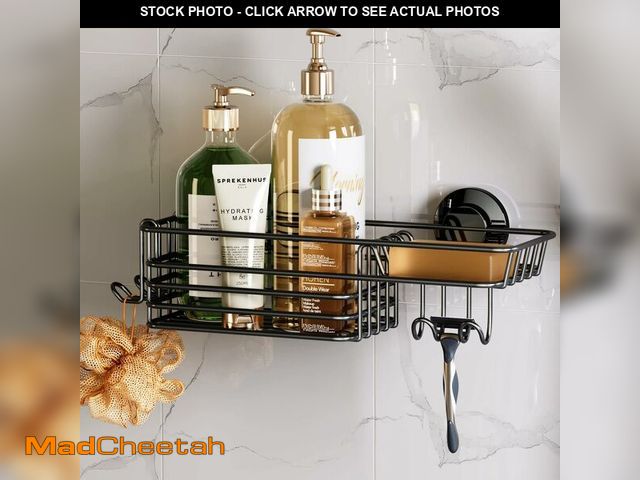 Lot 74-14340233 - TAILI Shower Caddy Suction Cup with Hooks and Soap holder, Heavy Duty Bathroom Shower Organizer, No ...