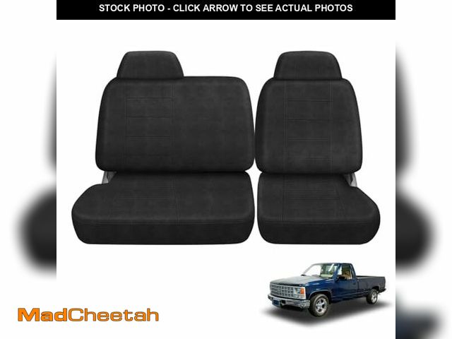 Lot 74-12712060 - Front Bench Seat Covers Replace for 1988-1994 Chevy C/K 1500 Truck 40/60 Seat with Headrest, Soft Du...