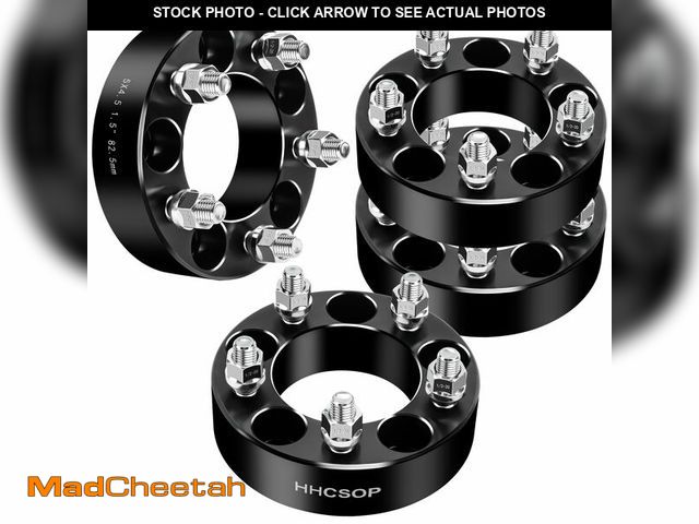 Lot 74-14422677 - 5x4.5 Wheel Spacers 1.5 In, 1/2x20 Studs, 82.5mm for 1983-2013 Ford Ranger - UNUSED