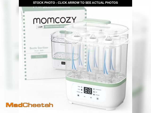 Lot 74-11553825 - Momcozy Bottle Sterilizer and Dryer, 8-in-1 Electric Steam Baby Bottle Sterilizer for Baby Bottles, ...