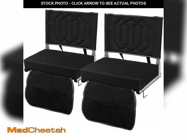 Lot 74-12664665 - Stadium Seats for Bleachers with Back Support, Bleacher Seats with Backs and Cushion Wide, Portable ...