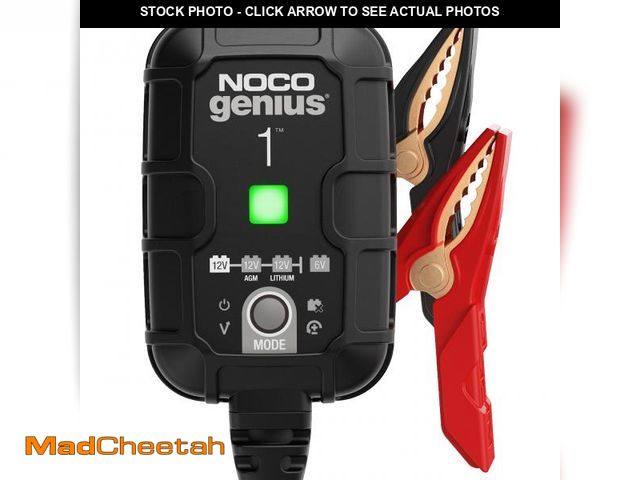 Lot 74-12440218 - NOCO GENIUS1: 1A 6V/12V Smart Battery Charger Ã¢â¬â Automatic Maintainer, Trickle Charger &amp; D...