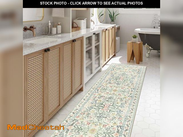 Lot 74-12686285 - Lahome 2'x6' Washable Runner Rug for Living Room with Non Slip Backing,Traditional Boho Hallway Runn...