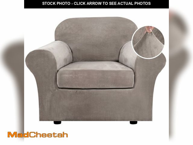 Lot 74-13625470 - H.VERSAILTEX Rich Stretch 2 Piece Chair Cover Chair Slipcover Sofa Cover Furniture Protector Couch S...