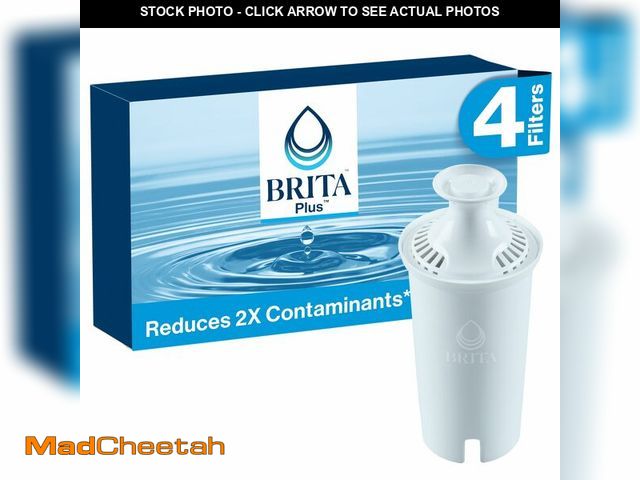 Lot 74-12433960 - Brita Plus Water Filter, BPA-Free, High-Density Replacement Filter for Pitchers and Dispensers, Redu...
