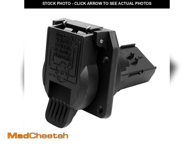Lot 74-14383046 - Misakomo 56038366AB Rear 7-Way Trailer Tow Connector Compatible with 1998-2009 Dodge Ram 1500/2500/3...