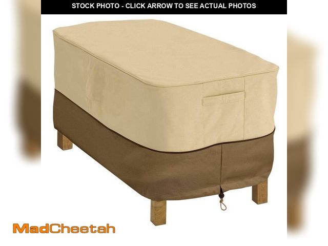 Lot 74-14467676 - Classic Accessories Veranda Rectangular Patio Coffee Table Cover 55-121-011501-00 - UNUSED
