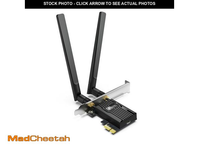 Lot 74-14481865 - TP-Link WiFi 6 PCIe WiFi Card for Desktop PC AX3000 (Archer TX55E), Bluetooth 5.2, WPA3, 802.11ax Du...