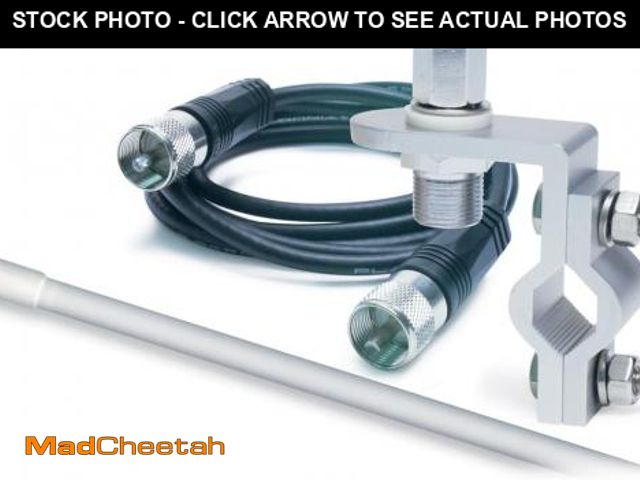 Lot 74-12367759 - RoadPro RP-83W Standard Series White 3' Mirror Mount Fiberglass CB Antenna Kit - UNUSED
