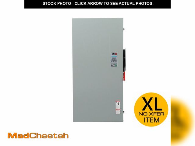 Lot 74-13636813 - SIEMENS GF325NRA General Duty SAFETY Switch, Fusible, 3 Pole, 240 Volt, 400 Amp, Outdoor Rated - UNU...