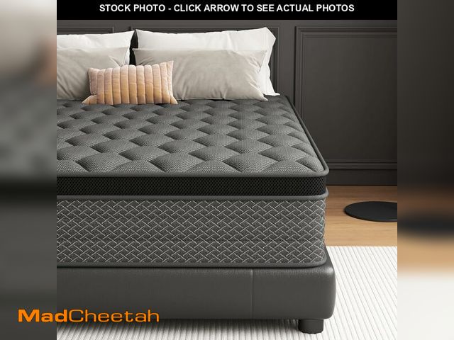 Lot 74-13073024 - DAJIYUHC Queen Mattress, 12 Inch Hybrid Mattress in a Box, Memory Foam and Pocket Springs, Medium Pl...