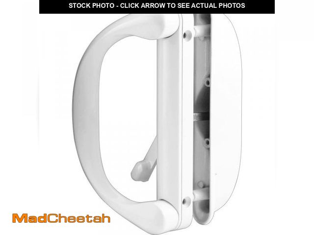 Lot 74-12119827 - Prime-Line C 1275 Diecast, White, Outside Patio Door Pull with Latch (Single Pack) - USED