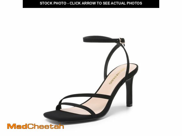 Lot 74-13242165 - DREAM PAIRS WomenÃ¢â¬â¢s High Stilettos Heels Open Toe Square Sandals Ankle Strap Pumps Sexy Comfo...