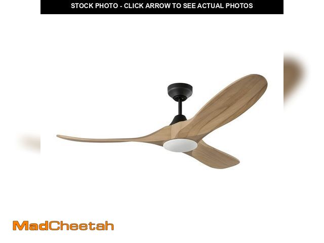 Lot 74-13739504 - Generation Lighting Fan Maverick Smart 52 in. Midnight Black Modern Downrod Mount Standard Ceiling F...