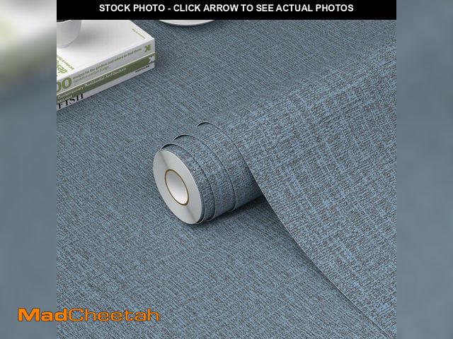 Lot 74-13550071 - WADILE Grasscloth Peel and Stick Wallpaper 15.7in x 393.7in, Textured Contact Paper for Cabinets, Fa...