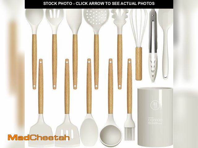 Lot 74-14211955 - oannao Silicone Cooking Utensils Set - 446ÃÂ°F Heat Resistant Silicone Kitchen Utensils for Cooking...