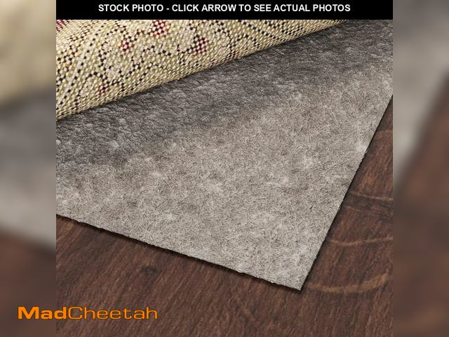 Lot 74-13844748 - Ottomanson 3' x 6' Non-Slip Rug Pad Gripper 1/4 Inch Thick Dual Surface Felt + Rubber Gripper - Safe...