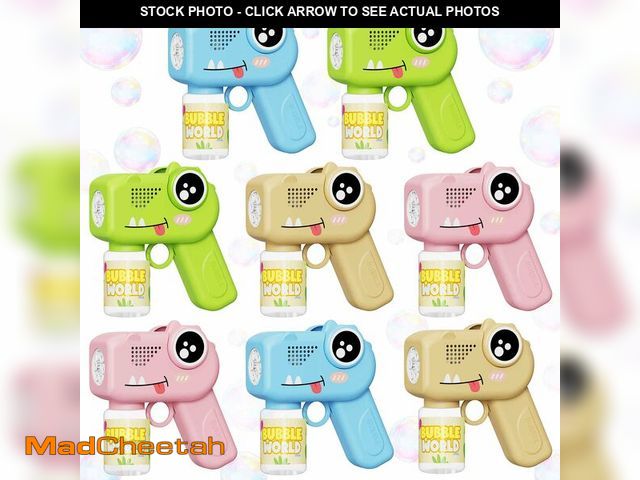 Lot 74-14053466 - TECKMICO 8-Pack Bubble Gun,Automatic Dinosaur Bubble Machine Blower for Kids Summer Indoor Outdoor T...