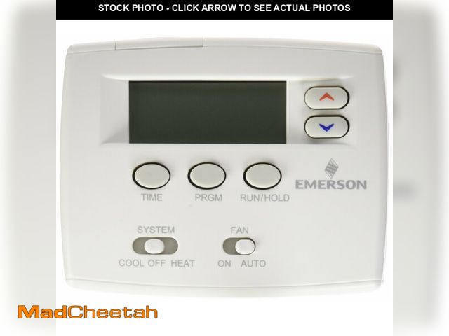 Lot 74-12453028 - Emerson 1F80-0261 Single Stage 5/1/1 Programmable Digital Thermostat - UNUSED