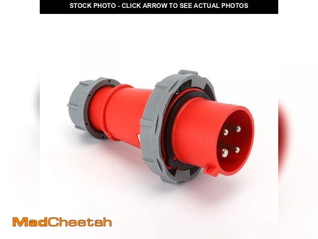 Lot 74-12216381 - GXMRHWY IEC60309 Waterproof CEE Industrial Connector Plug 4Pin 32A 380V-415V 3P+E IP67 - USED