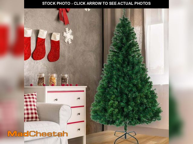 Lot 74-12832134 - Ktaxon 8ft Artificial Full Christmas Tree with 1500 Tips, Holiday Xmas Tree for Home Party Decoratio...