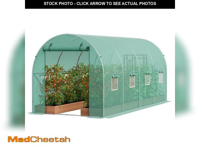 Lot 74-14280496 - VEVOR Walk-in Tunnel Greenhouse, 14. 6x6. 4x6. 3 ft. Hoop House Greenhouse Tunnel, with Galvanized S...