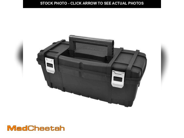 Lot 74-14392804 - Anvil 24 in. Black Plastic Tool Box - UNUSED