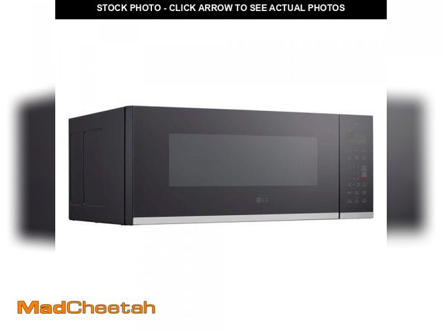 Lot 74-12090582 - LG 1.3 cu. ft. 30 in. W Low Profile Over the Range Microwave Oven with EasyClean in PrintProof Stain...