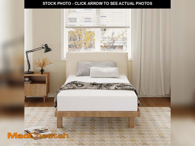 Lot 74-12779824 - MLILY Ego White Twin Mattress in a Box, 6 inch Memory Foam Mattress - UNUSED