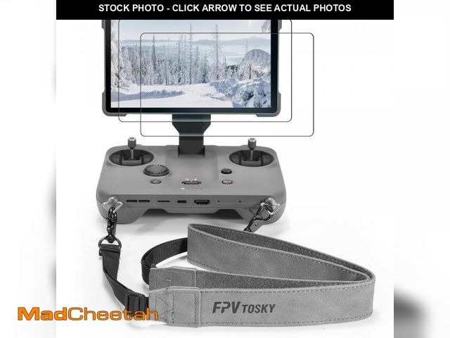 Lot 74-12306741 - FPVtosky Lanyard &amp; Screen Protector for DJI RC Pro 2, [2 Packs] HD Tempered Glass Film for DJI M...