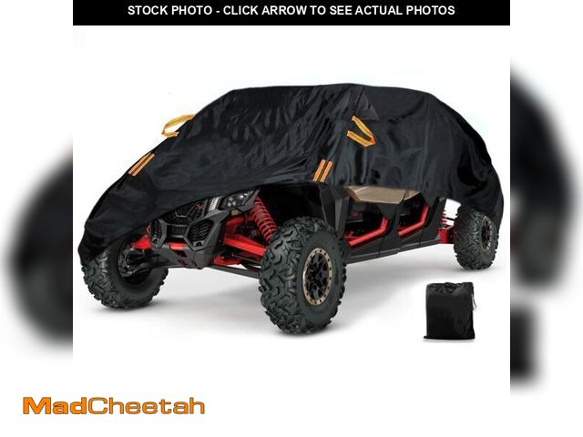 Lot 74-14215045 - Waterproof UTV Cover, Heavy Duty Black Oxford Cloth All-Weather Protection UTV Cover for Polaris RZR...