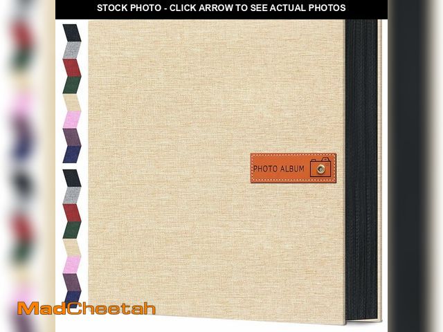 Lot 74-14271336 - Popotop Photo Album 4x6 600 Pockets Photo with Label, Linen Hardcover Photo Albums for Wedding Gifts...