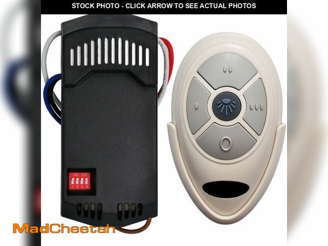 Lot 74-14359359 - Universal Ceiling Fan Remote Control Kit for Harbor Breeze Hunter Allen Roth Hampton Bay,3-Speed w/R...