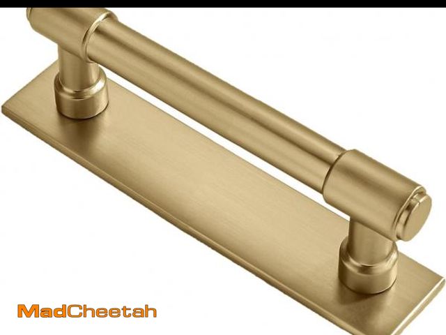 Lot 74-12328147 - khtumeware 5 Pack 3 Inch(76 mm) Center to Center Brushed Gold Cabinet Pull Backplate with Base Plate...