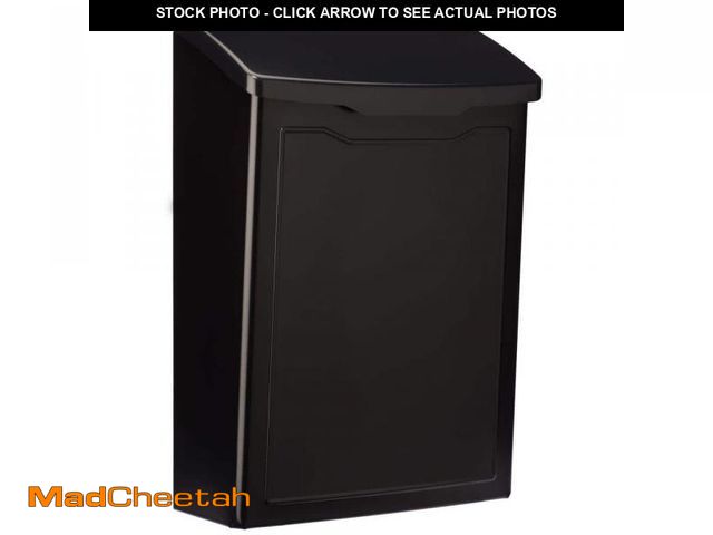 Lot 74-12364947 - Architectural Mailboxes Marina Black Small Steel Wall Mount Mailbox - UNUSED